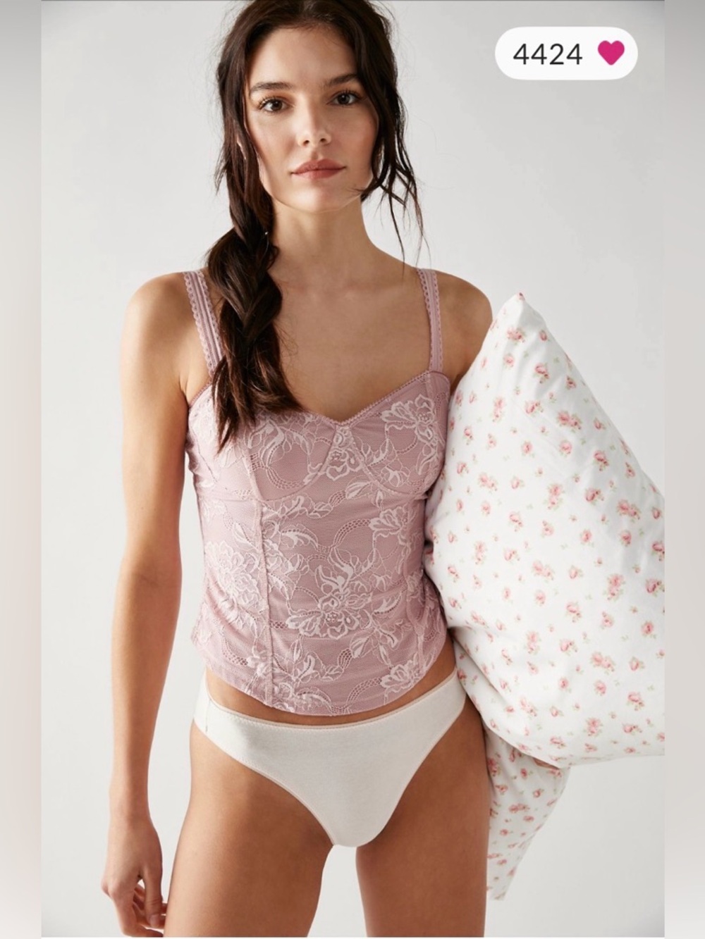 NWT Intimately by Free People “High Standards” Corset-style Top - XL